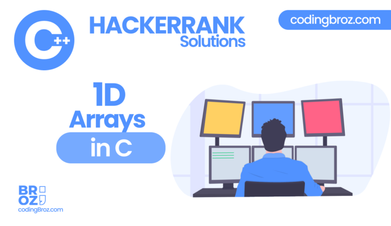  1d arrays in c hackerrank solution codingbroz