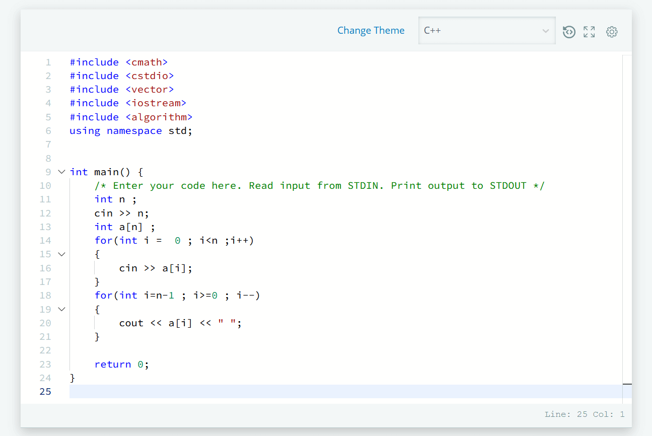 arrays-introduction-hackerrank-solution-in-c++
