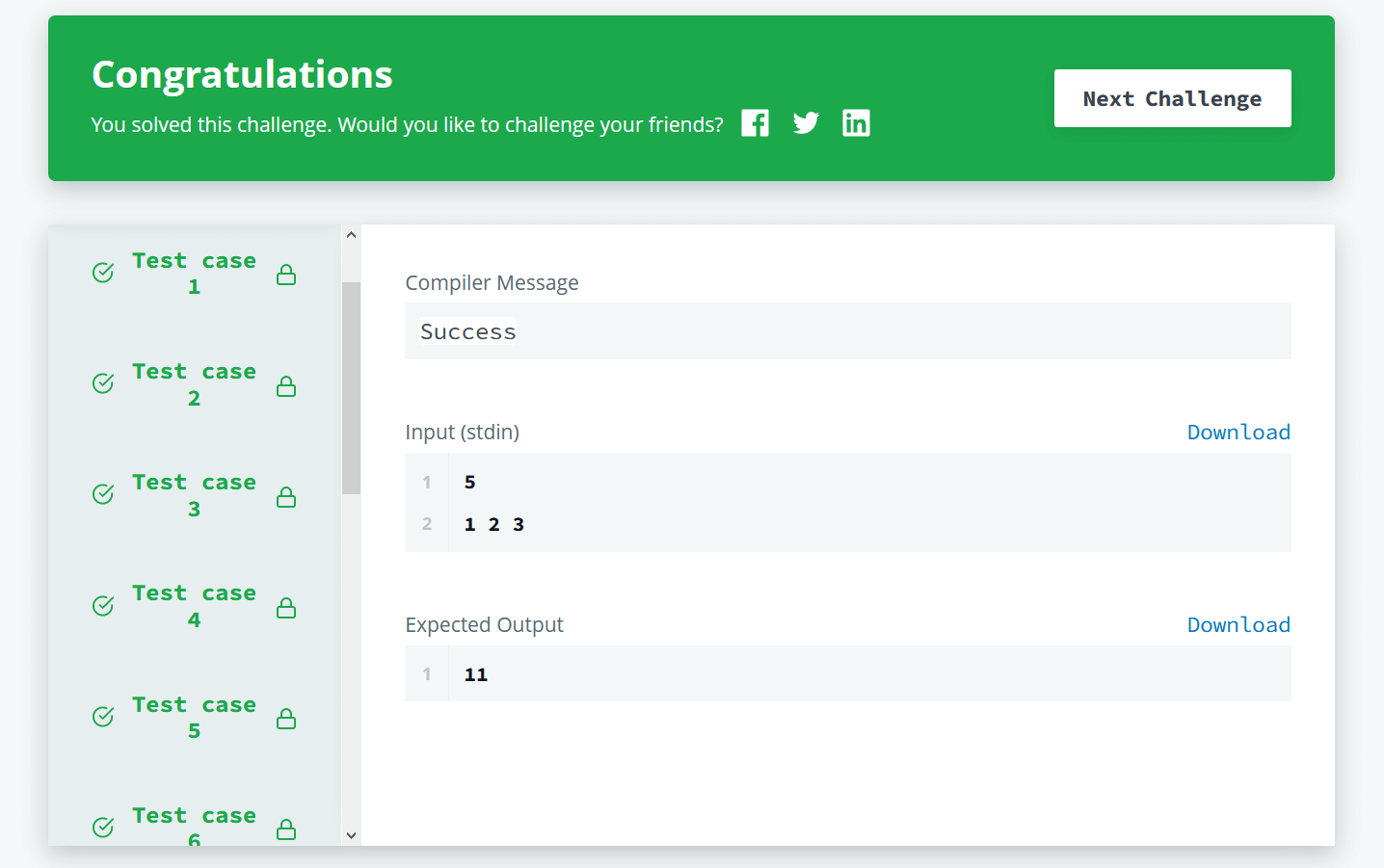 Calculate the Nth Term HackerRank Solution in C
