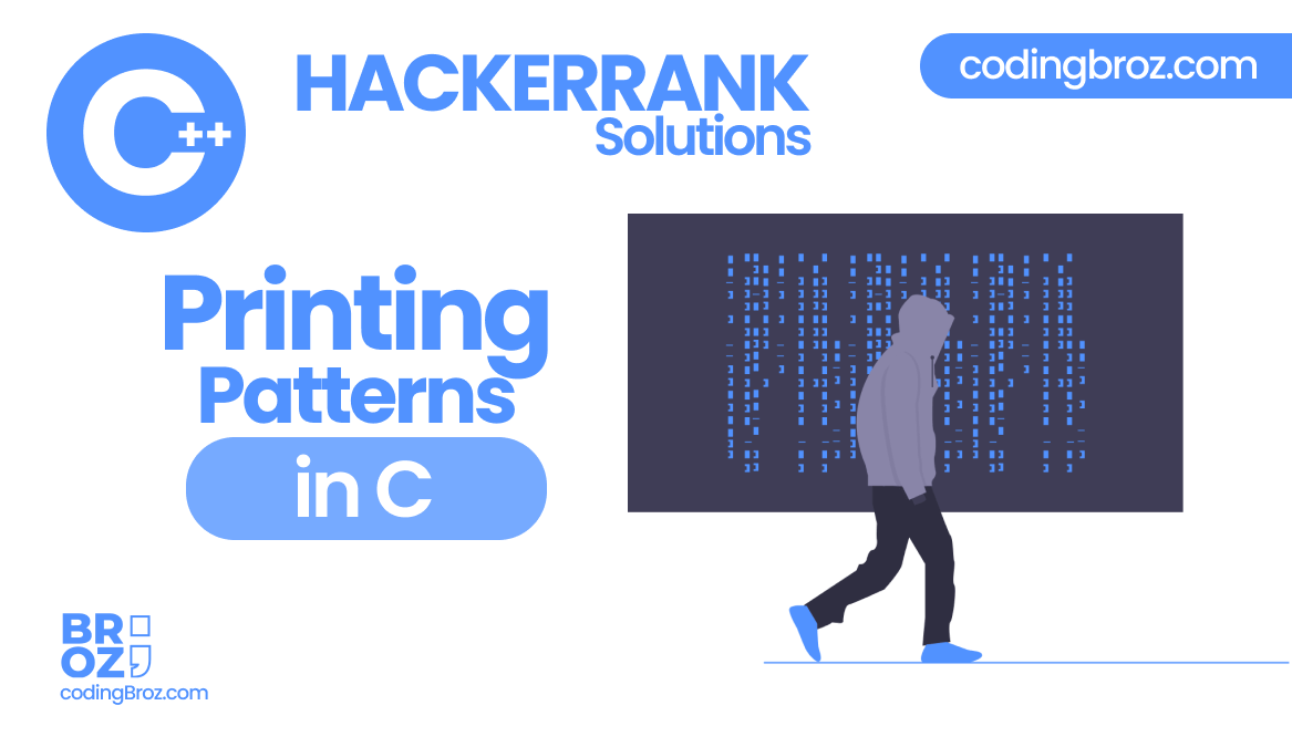 Printing Pattern Using Loops in C HackerRank Solution