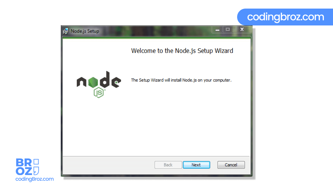 install node js windows command line