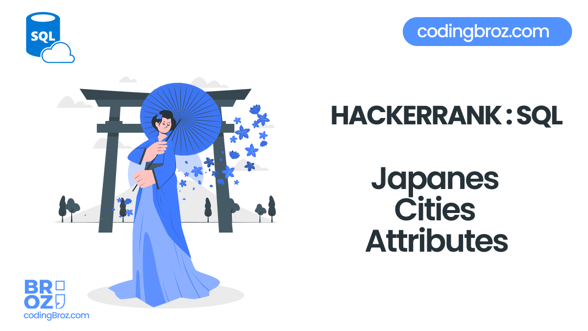 Japanese Cities' Attributes in SQL 