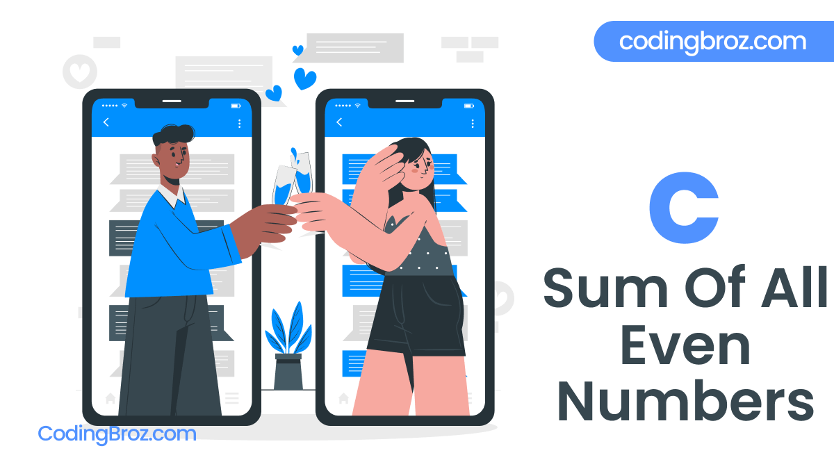 C Program To Find The Sum of all Even Numbers From 1 To N