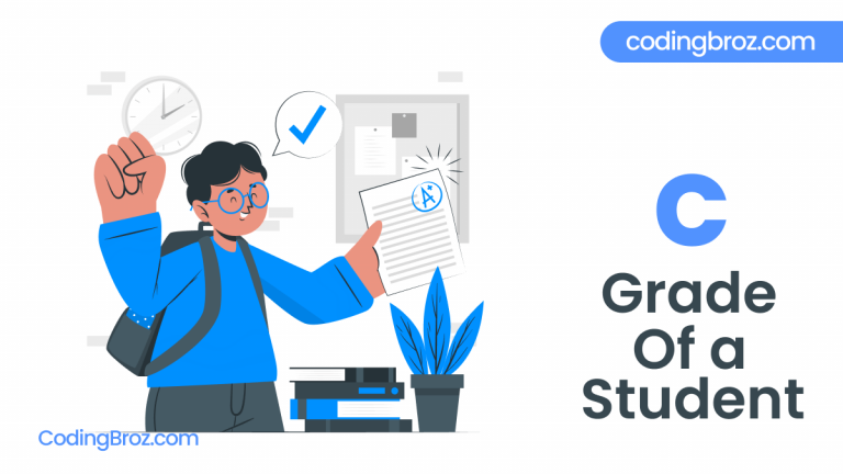 C Program To Find Grade of a Student - CodingBroz