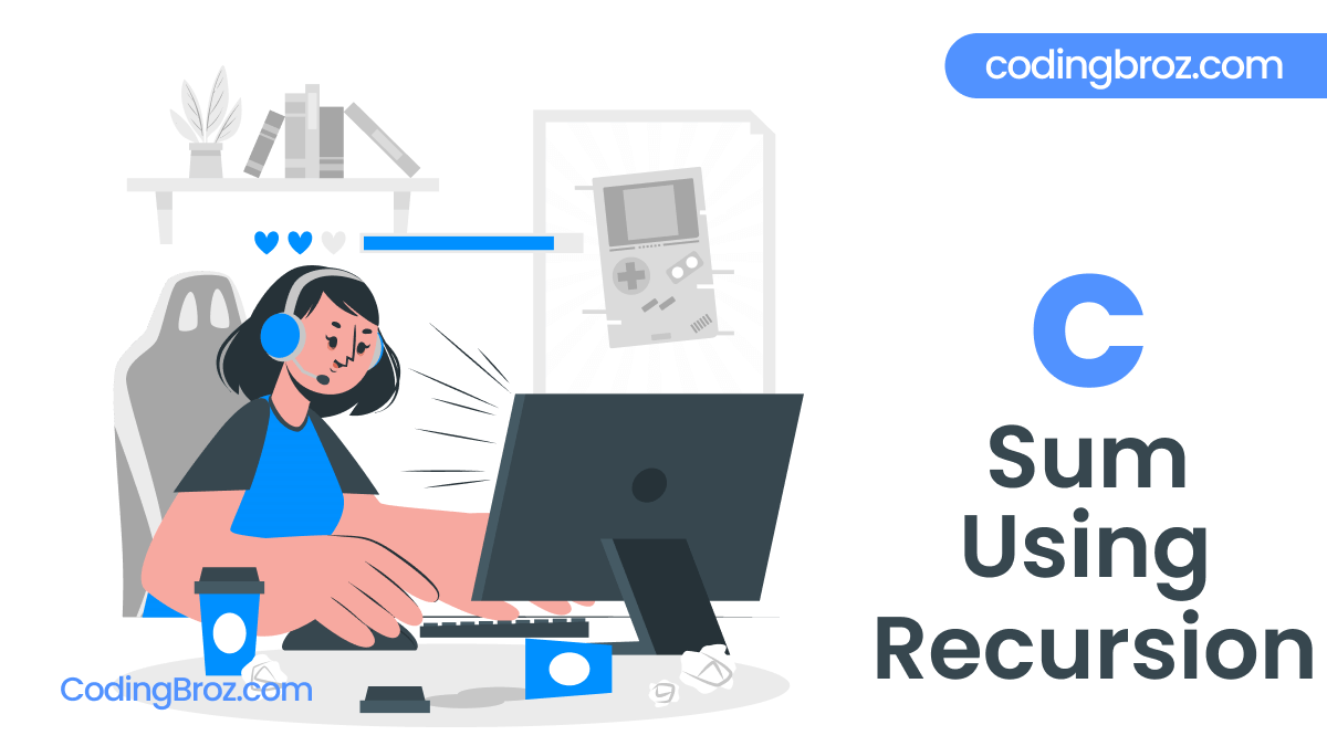 C Program to Find the Sum of Natural Numbers using Recursion