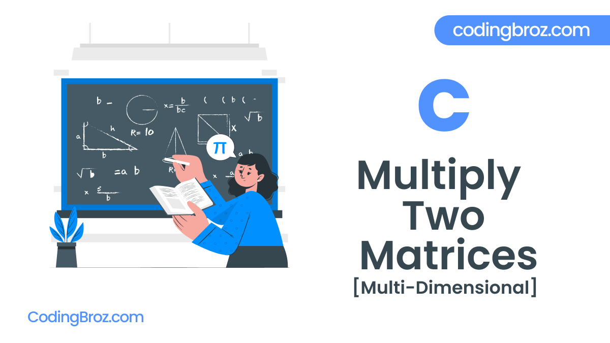 C Program To Multiply Two Matrices Using Multi-dimensional Arrays